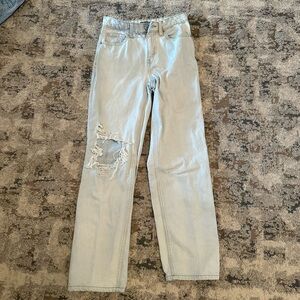 Wild Fable Light Blue Denim Jeans High Rise Dad Jean